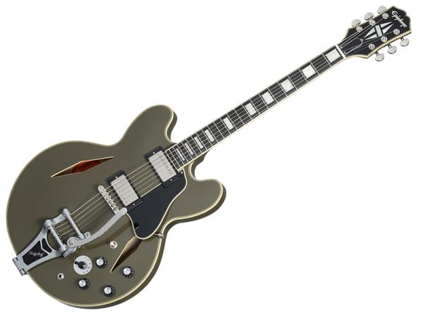 Epiphone ( エピフォン ) Shinichi Ubukata ES-355 Custom Bigsby Olive Drab 生形 真一シグネイチャーモデル オリーブドラブ