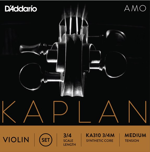 D'Addario ダダリオ KA310 3/4M カプラン アモ バイオリン弦 3/4サイズ セット弦 4本入り ミディアムテンション KAPLAN AMO Violin Strings Set　北海道 沖縄 離島不可