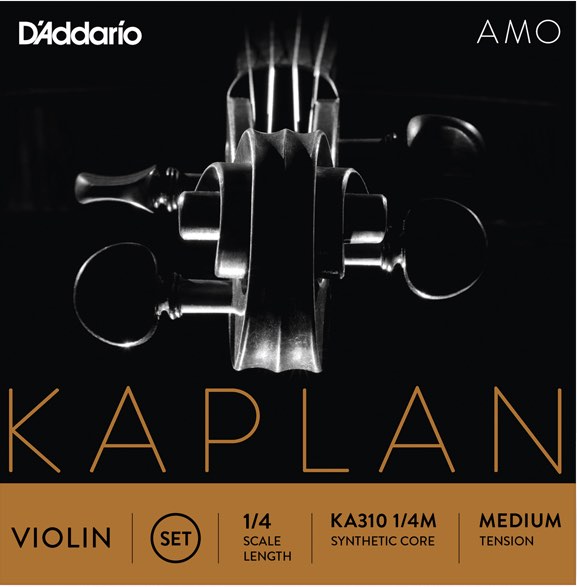 D'Addario ダダリオ KA310 1/4M カプラン アモ バイオリン弦 1/4サイズ セット弦 4本入り ミディアムテンション KAPLAN AMO Violin Strings Set　北海道 沖縄 離島不可