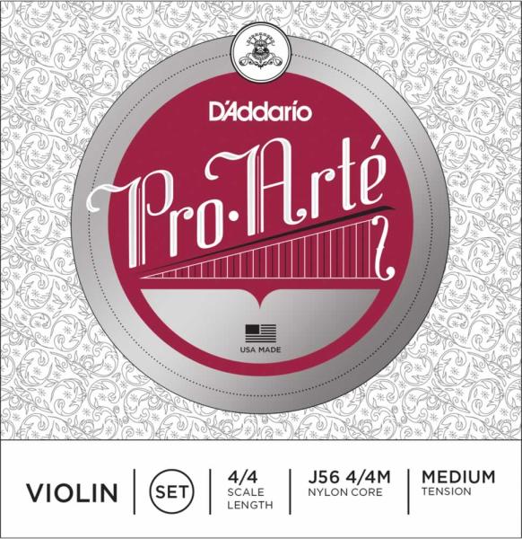 D'Addario ダダリオ J56 4/4M プロアルテ バイオリン弦 4/4サイズ 4本 セット ミディアムテンション Pro・Arte Violin Strings set　北海道 沖縄 離島不可