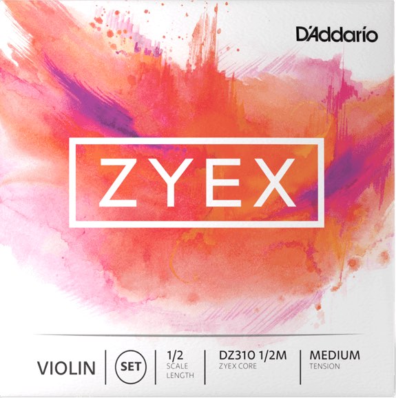 D'Addario ダダリオ DZ310 1/2M Zyex ザイエックス バイオリン弦 1/2サイズ 4本 セット ミディアムテンション Violin Strings set　北海道 沖縄 離島不可