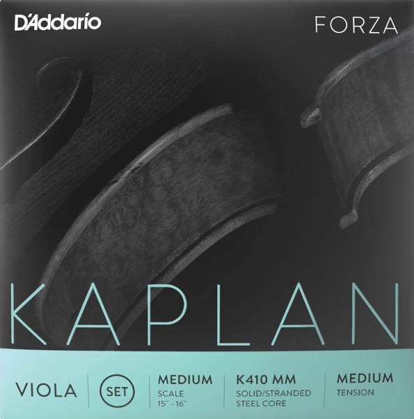 D'Addario ダダリオ K410 MM KAPLAN FORZA ビオラ弦 4本 セット カプラン フォルザ ヴィオラ弦 Viola Strings set MEDIUM SCALE MEDIUM TENSION　北海道 沖縄 離島不可
