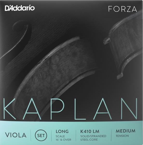 D'Addario ダダリオ K410 LM KAPLAN FORZA ビオラ弦 4本 セット カプラン フォルザ ヴィオラ弦 Viola Strings set LONG SCALE MEDIUM TENSION　北海道 沖縄 離島不可
