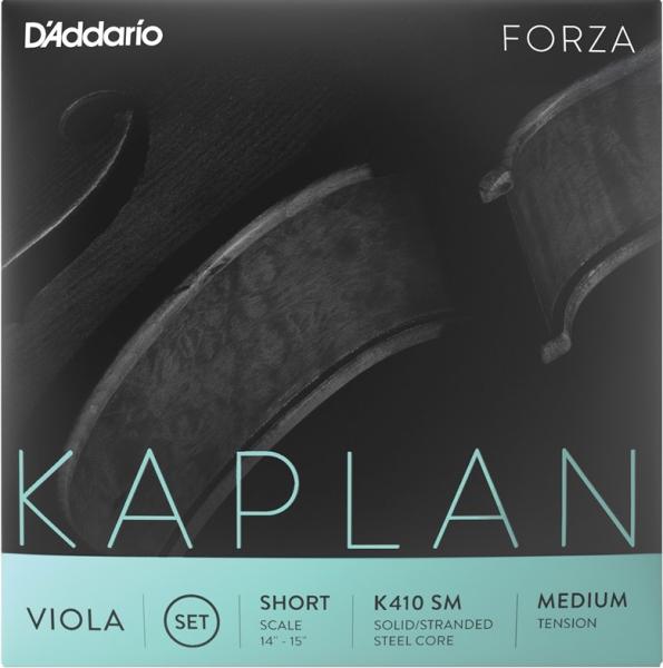 D'Addario ダダリオ K410 SM KAPLAN FORZA ビオラ弦 4本 セット カプラン フォルザ ヴィオラ弦 Viola Strings set SHORT SCALE MEDIUM TENSION　北海道 沖縄 離島不可