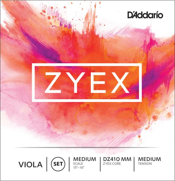 D'Addario ダダリオ DZ410 MM ZYEX ビオラ弦 ザイエックス 4本 セット ヴィオラ弦 Viola Strings set MEDIUM SCALE MEDIUM TENSION　北海道 沖縄 離島不可