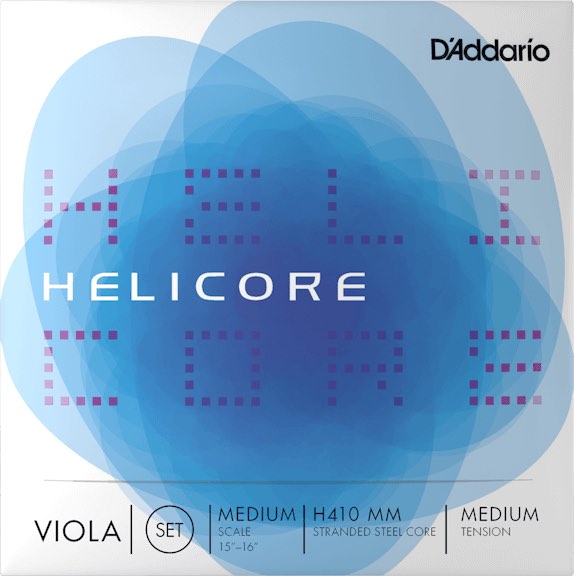 D'Addario ダダリオ H410 MM HELICORE ビオラ弦 4本 セット ヘリコア ヴィオラ弦 Viola Strings set MEDIUM SCALE MEDIUM TENSION　北海道 沖縄 離島不可