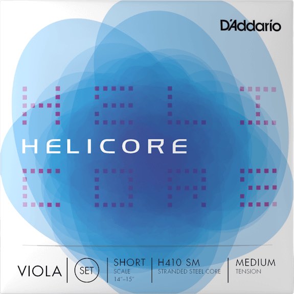 D'Addario ( ダダリオ ) H410 SM HELICORE ビオラ弦 4本 セット ヘリコア ヴィオラ弦 Viola Strings set Short Scale MEDIUM TENSION　北海道 沖縄 離島不可