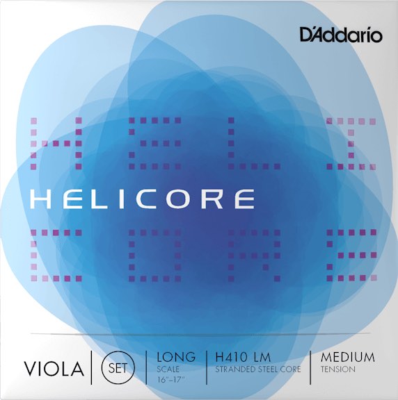 D'Addario ダダリオ H410 LM HELICORE ビオラ弦 4本 セット ヘリコア ヴィオラ弦 Viola Strings set LONG SCALE MEDIUM TENSION　北海道 沖縄 離島不可
