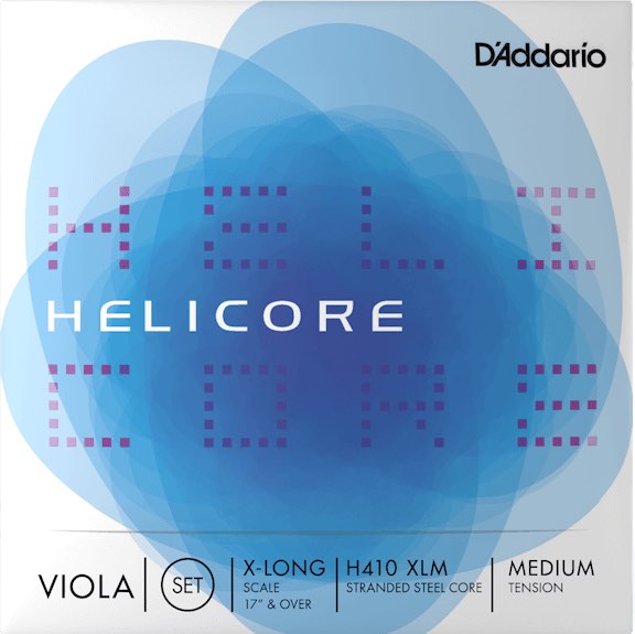 D'Addario ダダリオ H410 XLM HELICORE ビオラ弦 4本 セット ヘリコア ヴィオラ弦 Viola Strings set Extra-Long SCALE MEDIUM TENSION　北海道 沖縄 離島不可
