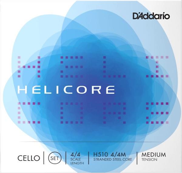 D'Addario ダダリオ H510 4/4M HELICORE チェロ弦 4本 セット ヘリコア 4/4 Cello Strings set MEDIUM TENSION　北海道 沖縄 離島不可