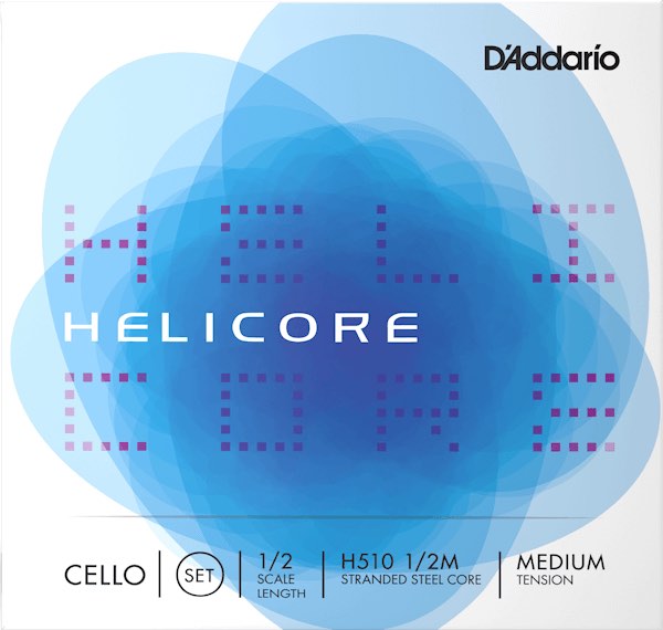 D'Addario ( ダダリオ ) H510 1/2M HELICORE チェロ弦 4本 セット ヘリコア 2分の1 Cello Strings set MEDIUM TENSION　北海道 沖縄 離島不可