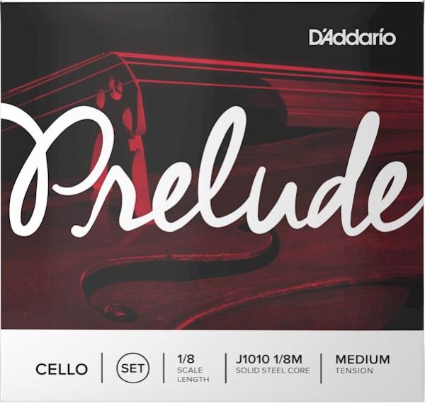D'Addario ダダリオ J1010 1/8M PRELUDE チェロ弦 4本 セット プレリュード 8分の1 Cello Strings set Medium Tension　北海道 沖縄 離島不可
