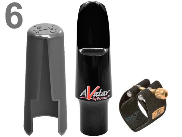 Rovner ( ロブナー ) 6 アヴァター アルトサックス マウスピース ラバー リガチャー キャップ alto saxophone Mouthpiece Avatar Deep D collection　北海道 沖縄 離島不可