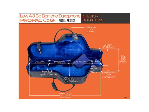 PRO TEC バリトンサックスケース PROTEC（プロテック）バリトンサックス用軽量ZIPケース BLT311CT