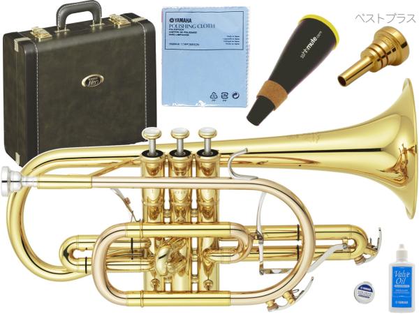 人気ブランド新作豊富 ヤマハコルネット本体、マウスピース、ケース付 3バルブ 管楽器・吹奏楽器