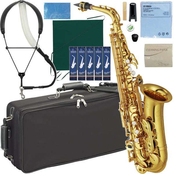 YAMAHA ( ヤマハ ) YAS-62 アルトサックス ラッカー 日本製 管楽器 Alto saxophone gold JAZZ バンドーレン V16 マウスピース セット K　北海道 沖縄 離島不可