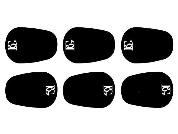 BG ビージー A10L マウスピースクッション ラージ 6枚入 ブラック 0.8mm マウスピースパッチ クラリネット サックス Large　北海道 沖縄 離島 不可