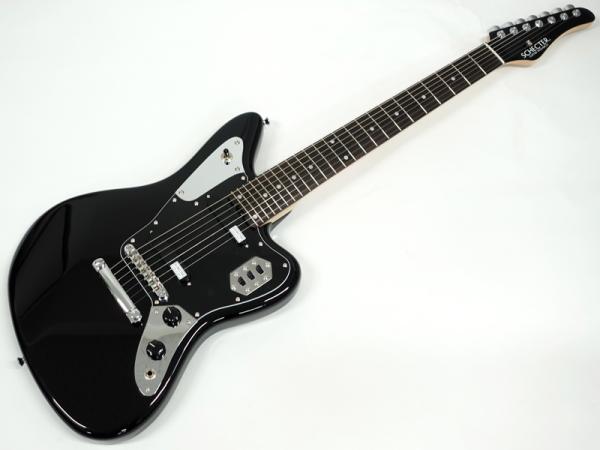 SCHECTER ( シェクター ) AR-07 BLK / R ジャガー ロングスケール エレキギター