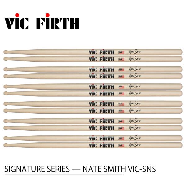 VIC FIRTH ヴィックファース SIGNATURE SERIES NATE SMITH VIC-SNS (6ペア) VIC FIRTHスティック