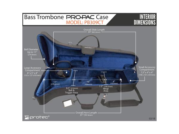 PROTEC プロテック PB309CT バストロンボーン ケース セミハード PROTEC プロテック PB309CT バストロンボーン ケース セミハード