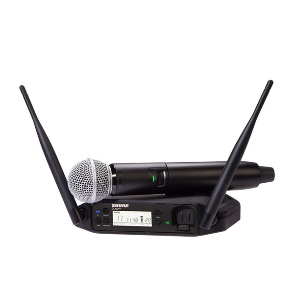 SHURE シュア GLXD24+/SM58 ◆ 2.4GHz帯 SM58 テーブルトップ型受信機付 ボーカルワイヤレスシステム GLXD24+J/SM58-Z2
