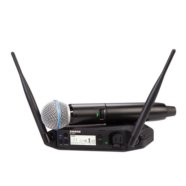 SHURE シュア GLXD24+/BETA58 ◆ 2.4GHz帯 SM58 テーブルトップ型受信機付 ボーカルワイヤレスシステム GLXD24+J/B58-Z2