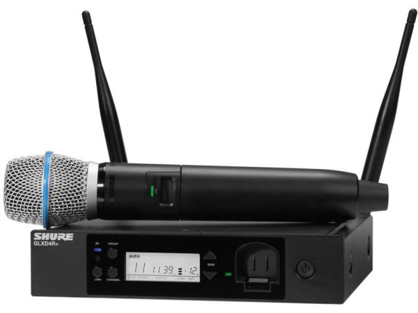 SHURE ( シュア ) GLXD24R+/B87A ◆ 2.4GHz帯 BETA87A ハーフラック型受信機付 ボーカルワイヤレスシステム GLXD24R+J/B87A-Z2