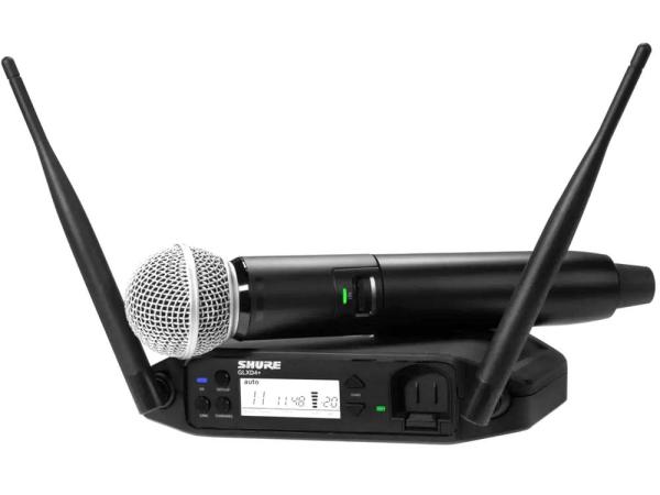 SHURE シュア GLXD24+/SM58 ◆ 2.4GHz帯 SM58 テーブルトップ型受信機付 ボーカルワイヤレスシステム GLXD24+J/SM58-Z2