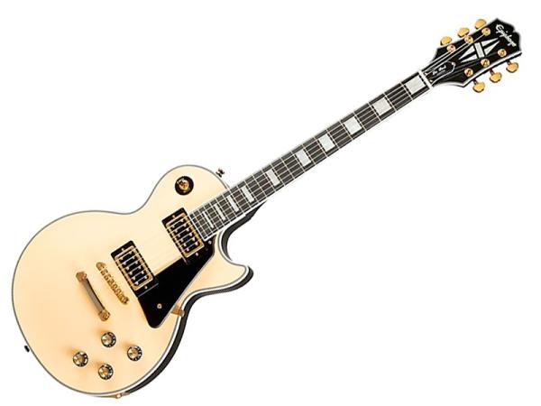 Epiphone エピフォン Les Paul Custom Blackback Antique Ivory レスポール・カスタム  ブラックバック リミテッドモデル