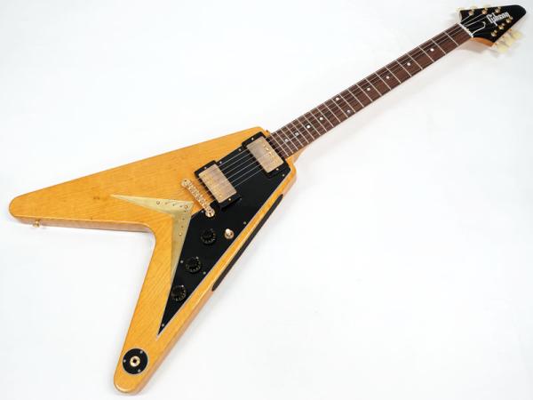 Gibson Custom Shop 1958 Korina Flying V Reissue (Black Pickguard) / Natural #8 3700