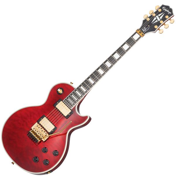 Epiphone エピフォン Alex Lifeson Les Paul Custom Axcess Quilt アレックス・ライフソン レスポール・カスタム Rush  ラッシュ