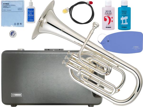 YAMAHA ( ヤマハ ) YAH-203S アルトホルン 銀メッキ 正規品 E♭ 3ピストン トップアクション 管楽器 Eb alto horn セット C　北海道 沖縄 離島不可