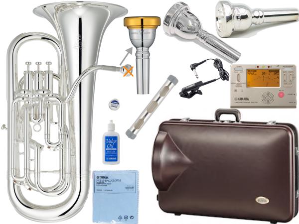 YAMAHA ( ヤマハ ) YEP-642S ユーフォニアム Neo 銀メッキ 4ピストン 太管 コンペンセイティング B♭ Euphonium セット F　北海道 沖縄 離島不可