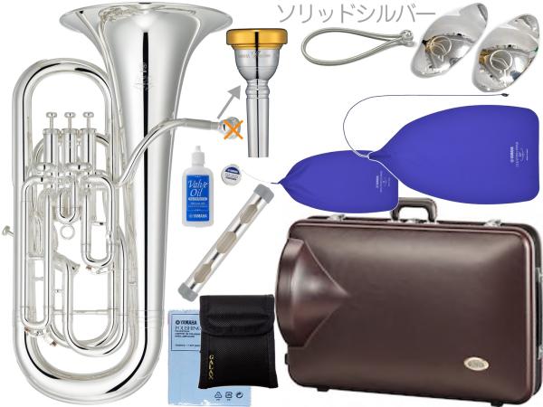 YAMAHA ( ヤマハ ) YEP-642S ユーフォニアム Neo 銀メッキ 4ピストン 太管 コンペンセイティング B♭ Euphonium セット H　北海道 沖縄 離島不可