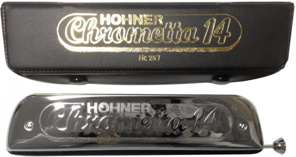 HOHNER ( ホーナー ) クロメッタ14 クロマチックハーモニカ 14穴 C調 スライド式 ハーモニカ 257/56 Chrometta 14 楽器 Chromatic Harmonica　　北海道 沖縄 離島不可