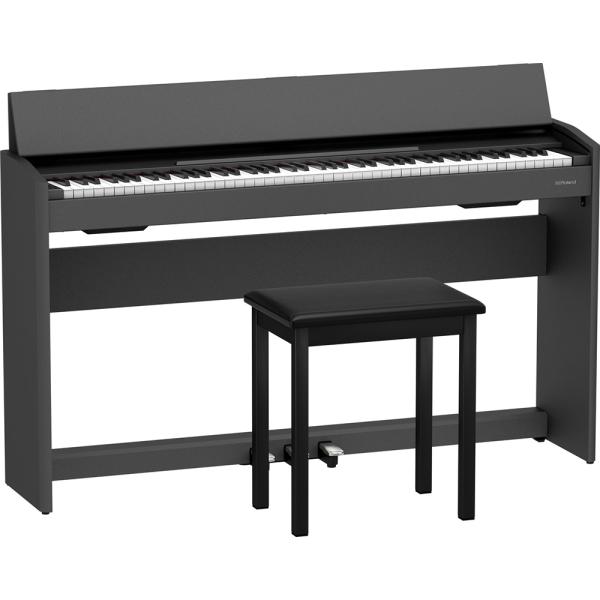 Roland ローランド 電子ピアノ F107-BK ブラック 88鍵盤 ピアノタッチ 据え置きタイプ