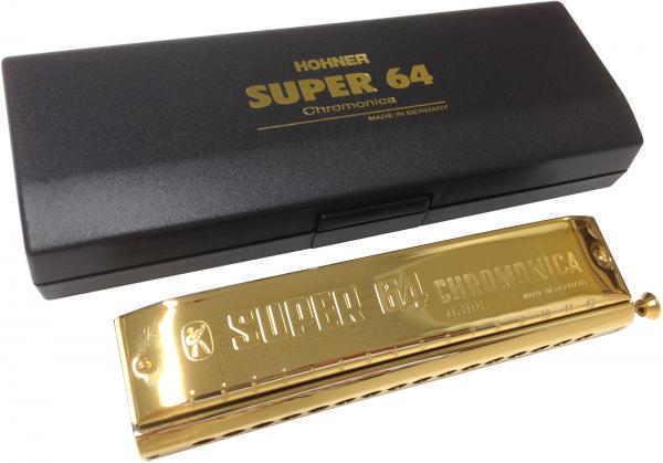 HOHNER ( ホーナー ) スーパー64 ゴールド クロマチックハーモニカ 16 は幅広い品揃えで ★生産終了品★ クロマチックハーモニカ【HOHNER Super64x】 管楽器