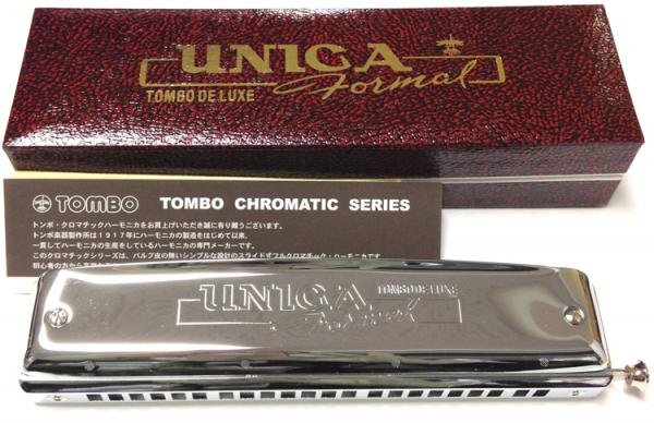 TOMBO ( トンボ ) ユニカフォーマル 1844 クロマチックハーモニカ配列 バルブなし スライド式 ハーモニカ 日本製 C調 22穴