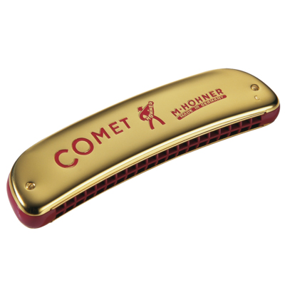 HOHNER ホーナー Comet 40 2504/40 C調 オクターブハーモニカ コメット40 20穴 複音ハーモニカ octave tuned harmonica ゴールド 樹脂ボディ　北海道 沖縄 離島不可