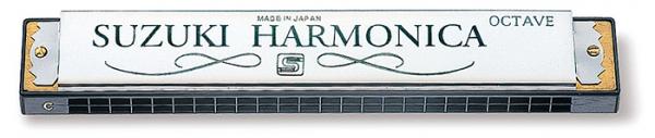 SUZUKI スズキ SU-24 オクターブハーモニカ 24穴 C調 ダブルリード 複音ハーモニカ リード 楽器 SU24 Octave Harmonica ハーモニカ メジャー