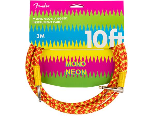Fender フェンダー MonoNeon Instrument Cable 10 Orange  ギター・ベース ケーブル シールド 