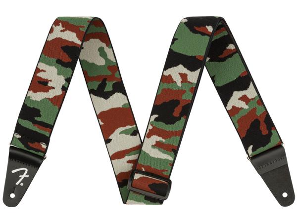 Fender フェンダー  WeighLess Camo Strap Woodland 2 ギターストラップ