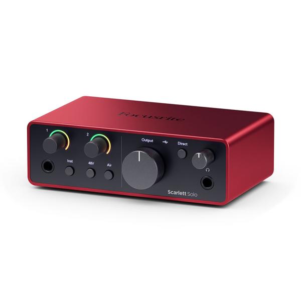 Focusrite ( フォーカスライト ) Scarlett Solo (gen4)   国内正規品 オーディオインターフェイス DAW DTM