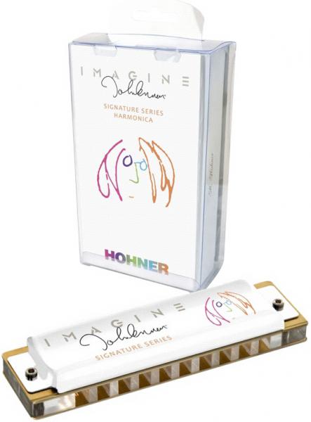 HOHNER ( ホーナー ) 在庫限り ジョンレノン イマジン ハーモニカ 10穴 C調 ブルースハープ型 テンホールズ IMAGINE Blues Harmonica 透明 樹脂ボディ