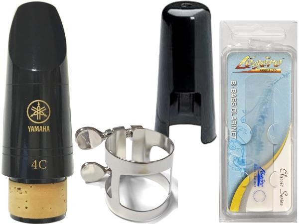 YAMAHA ( ヤマハ ) BCL-4C バスクラリネット マウスピース リガチャー キャップ 4C Bass clarinets Mouthpieces ligature レジェール4.25 セット C　北海道 沖縄 離島不可