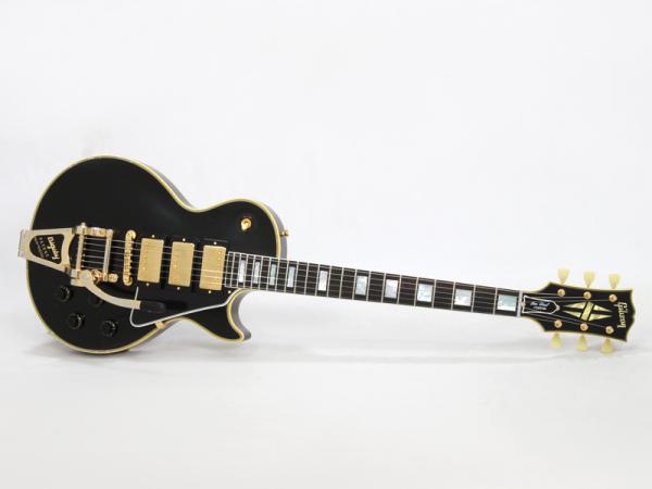 Gibson Custom Shop Murphy Lab 1957 Les Paul Custom 3-Pickup With Bigsby Vibrato Ebony Light Aged