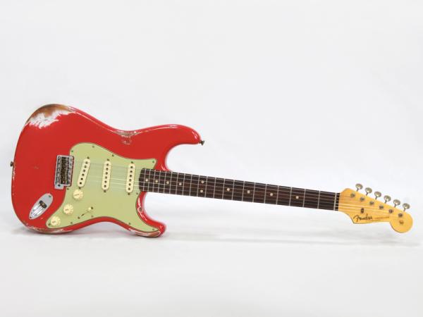 Fender Custom Shop Limited Edition 1963 Stratocaster Heavy Relic Aged Fiesta Red