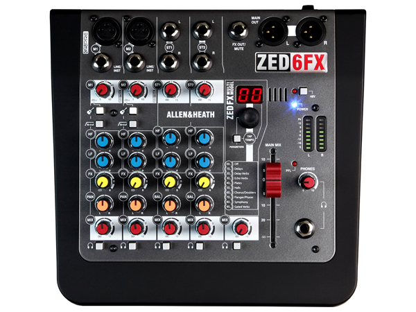 ALLEN&HEATH アレンアンドヒース ZED-6FX ◇ エフェクト内蔵 6ch