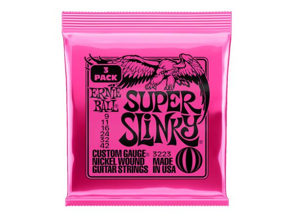 ERNIE BALL アーニーボール SUPER SLINKY #3223《9-42》3パックセット