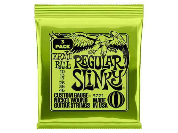 ERNIE BALL アーニーボール REGULAR SLINKY #3221《10-46》3パックセット